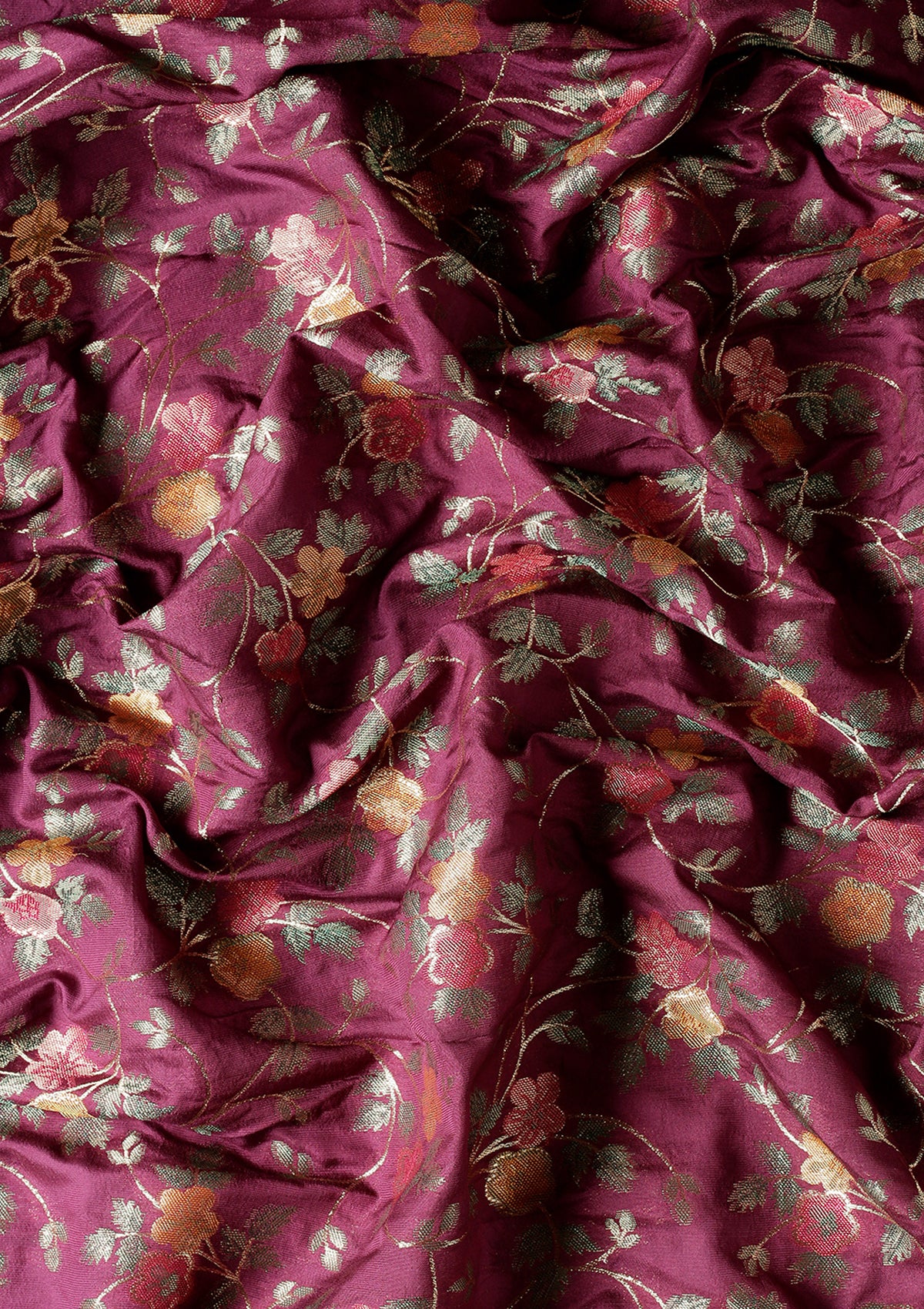 Purple Banarasi Silk Saree