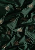 Dark Green Temple Butta Kanchipuram Saree - Taashi