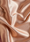 Rose Gold Tissue Brocade Weaving Silk Saree - Taashi