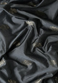 Dark Grey Butta Kanchipuram Saree - Taashi