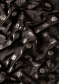 Black Allover Butta Weaving Silk Saree - Taashi