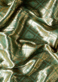 Emerald Green Banarasi Saree - Taashi