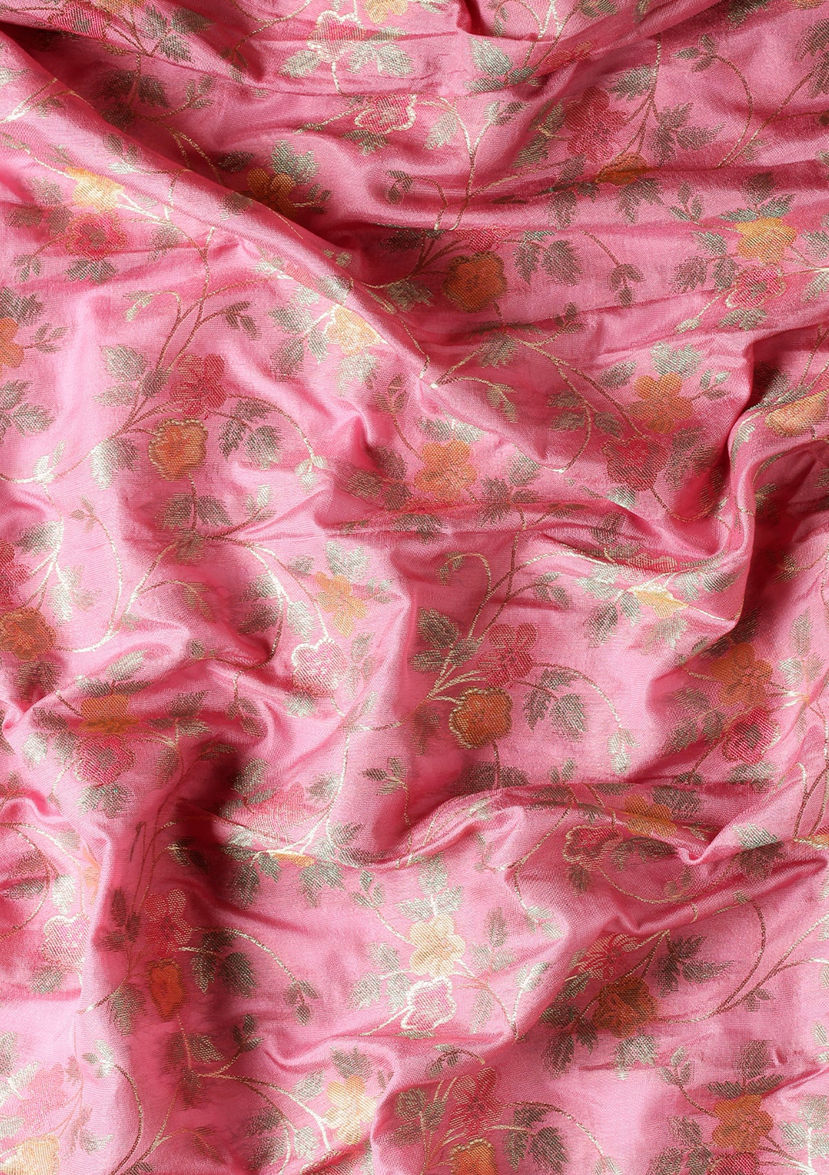 Pink Banarasi Silk Saree