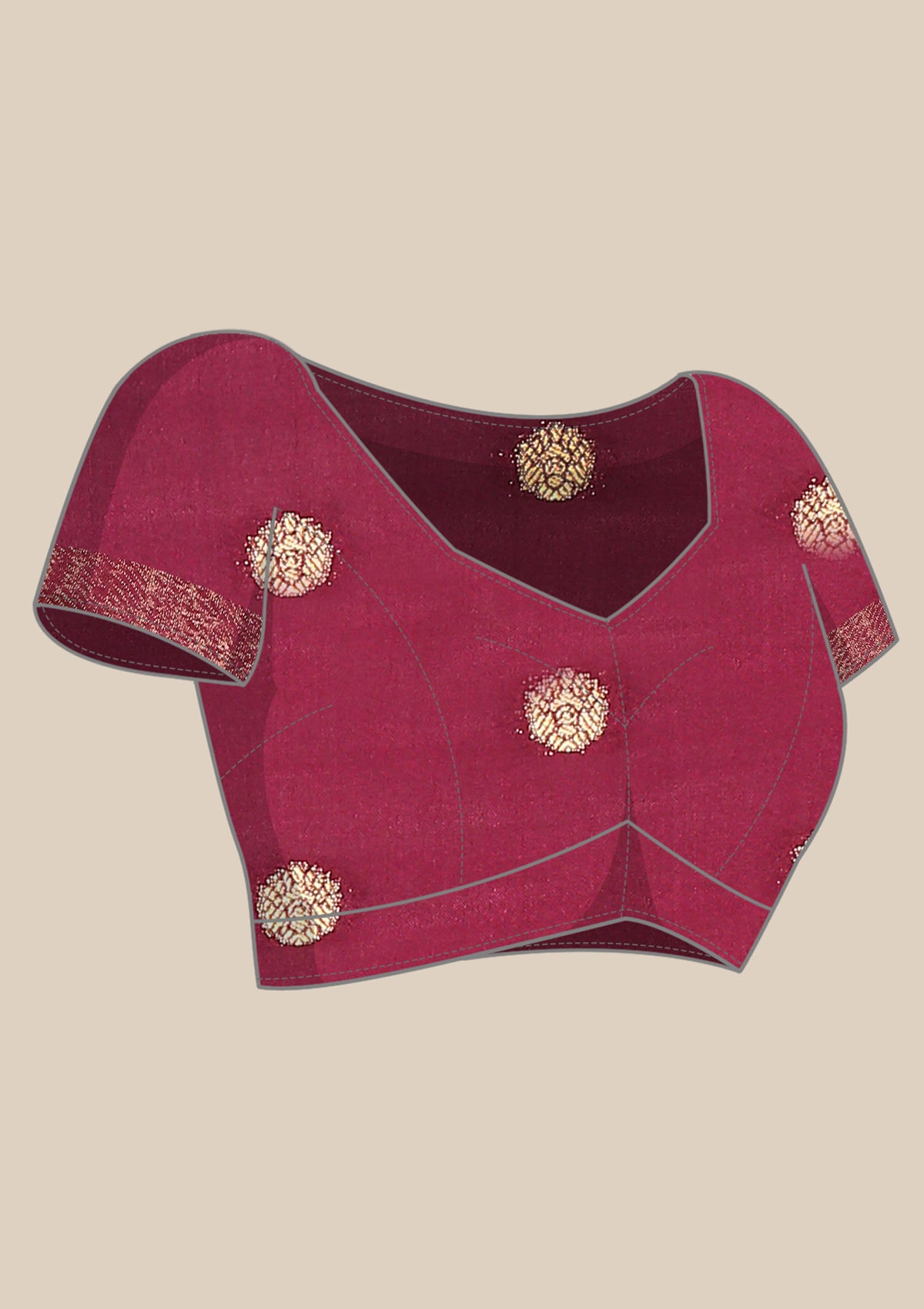 Purple Banarasi Silk Saree