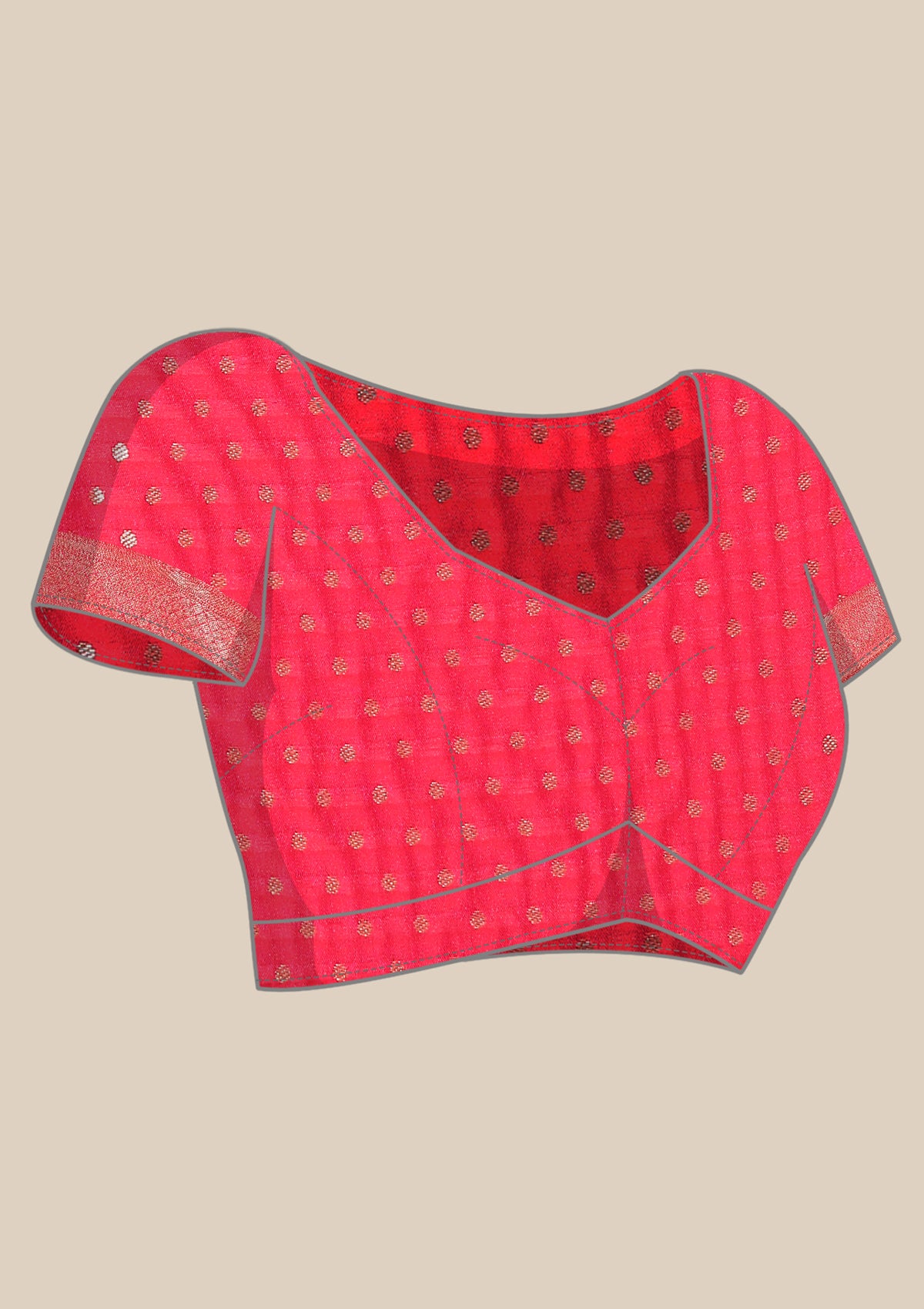 Pink Art Silk Saree