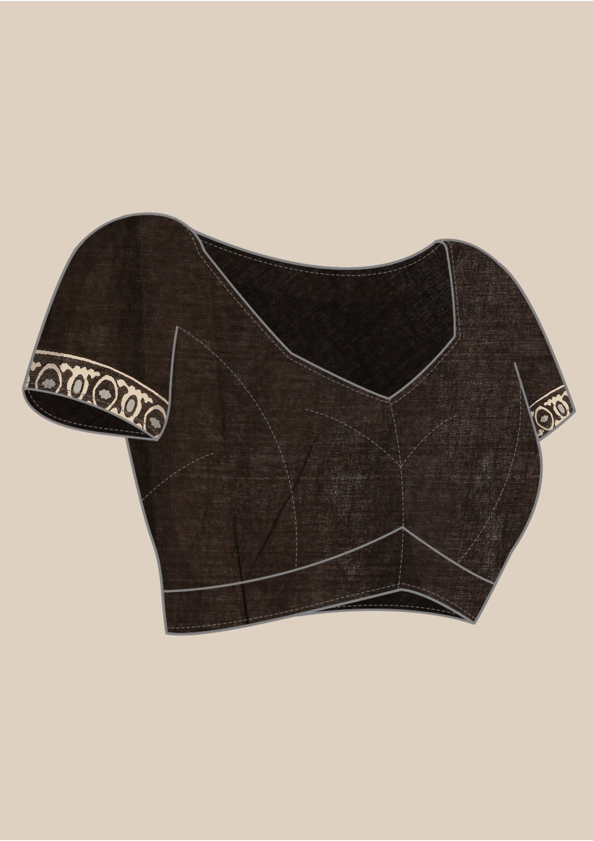 Black Cotton Saree