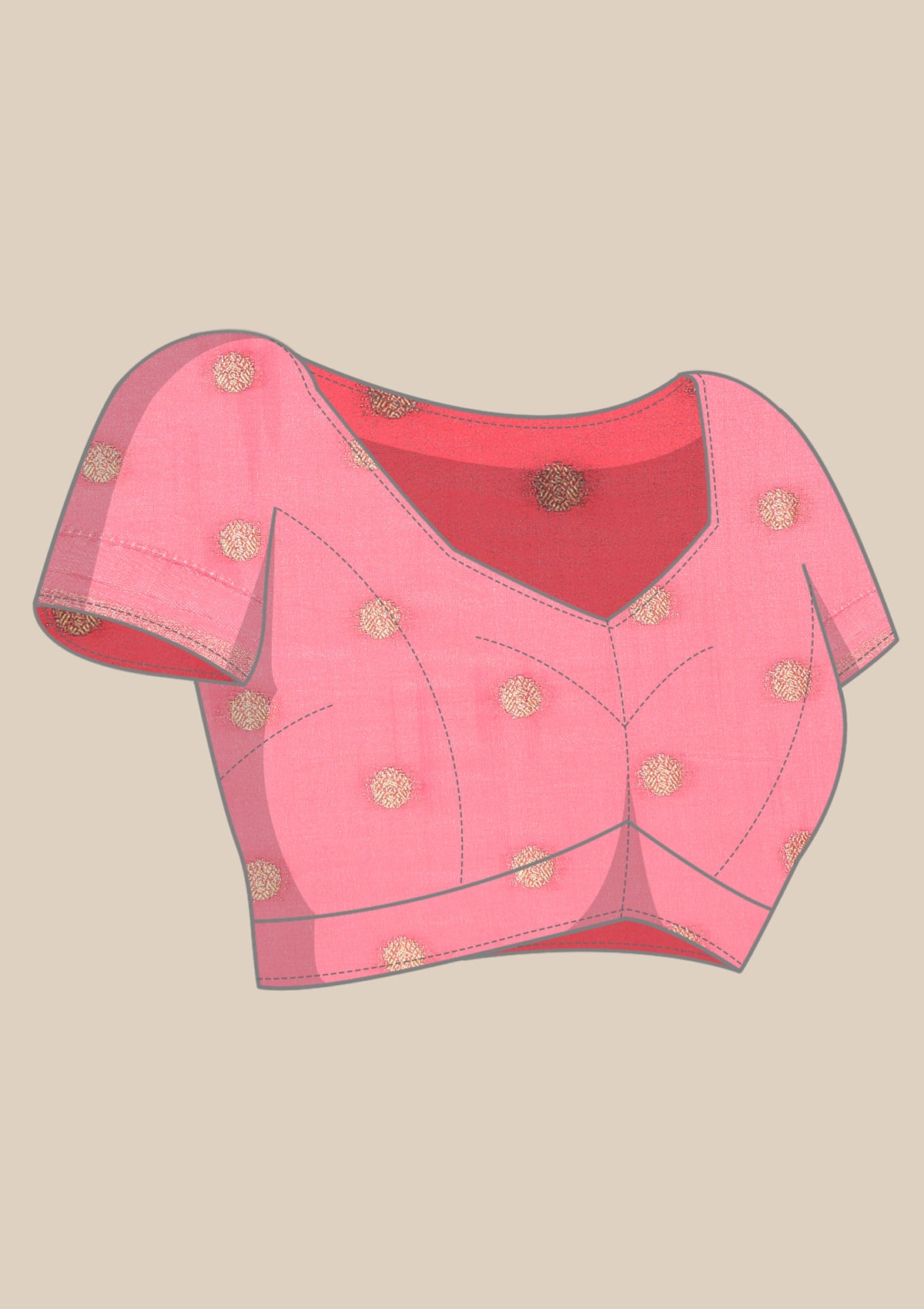 Pink Banarasi Silk Saree