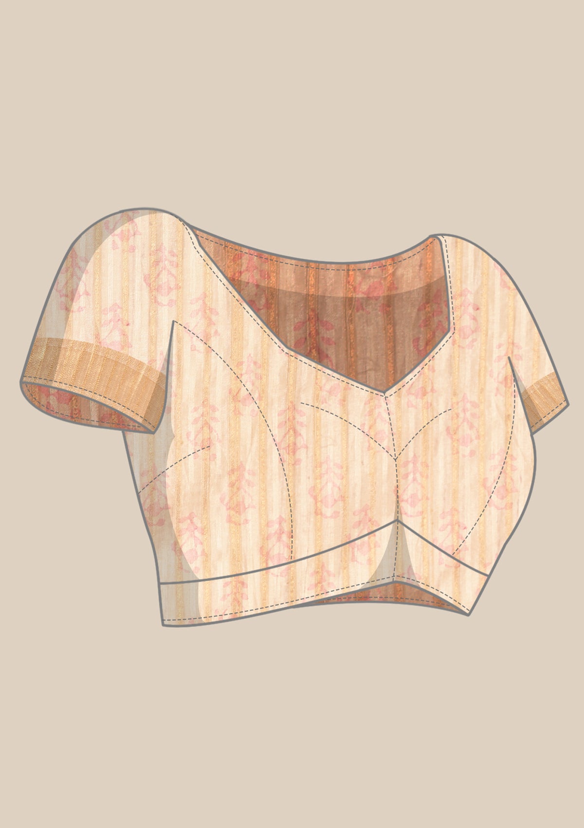 OFF White Tussar Saree