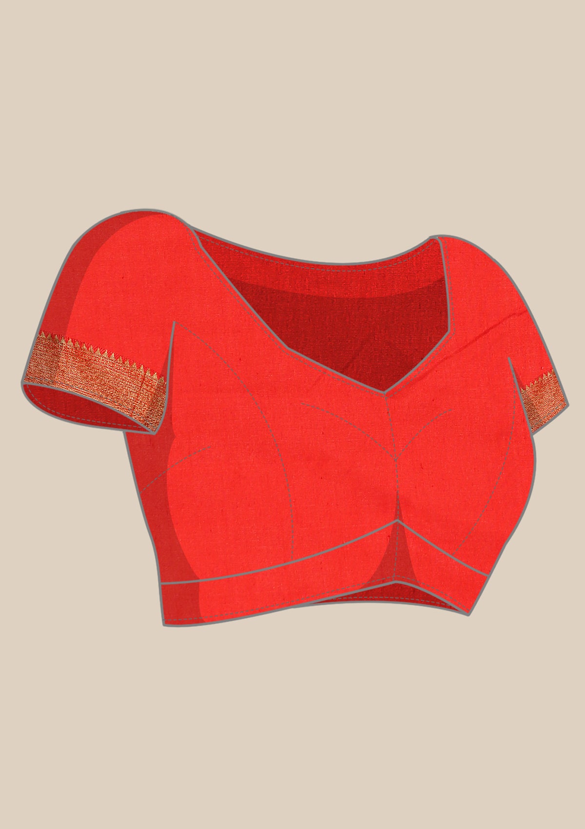 Multicolor Traditional Printed Silk Saree - Taashi