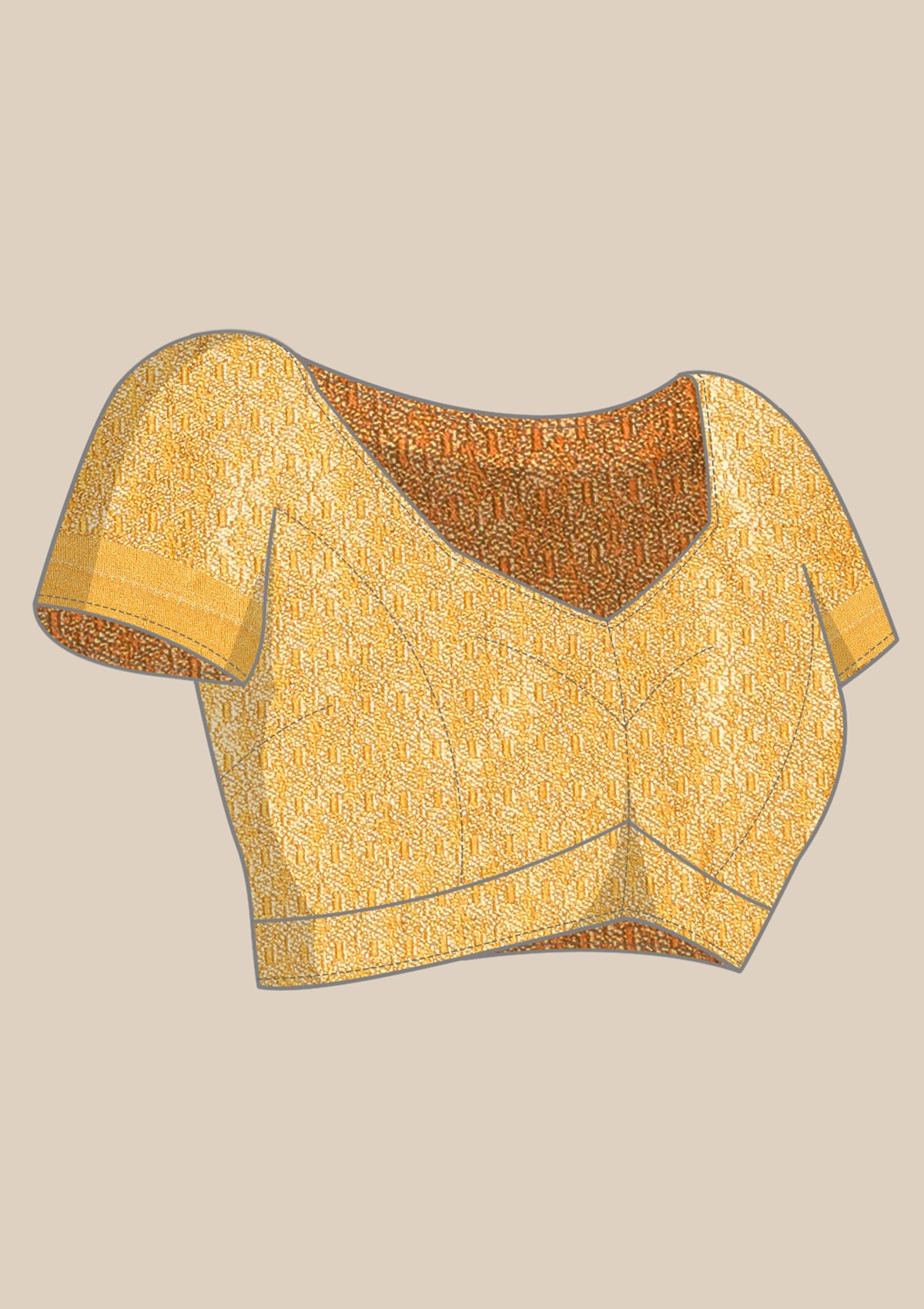Mustard Banarasi Saree