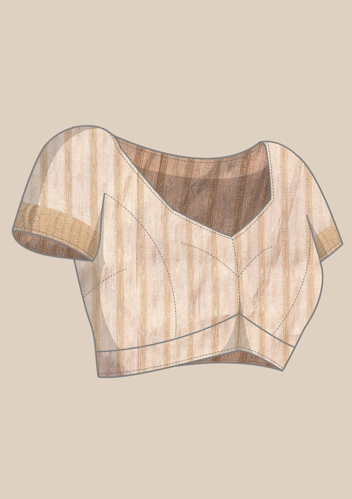 Mauve Tussar Saree