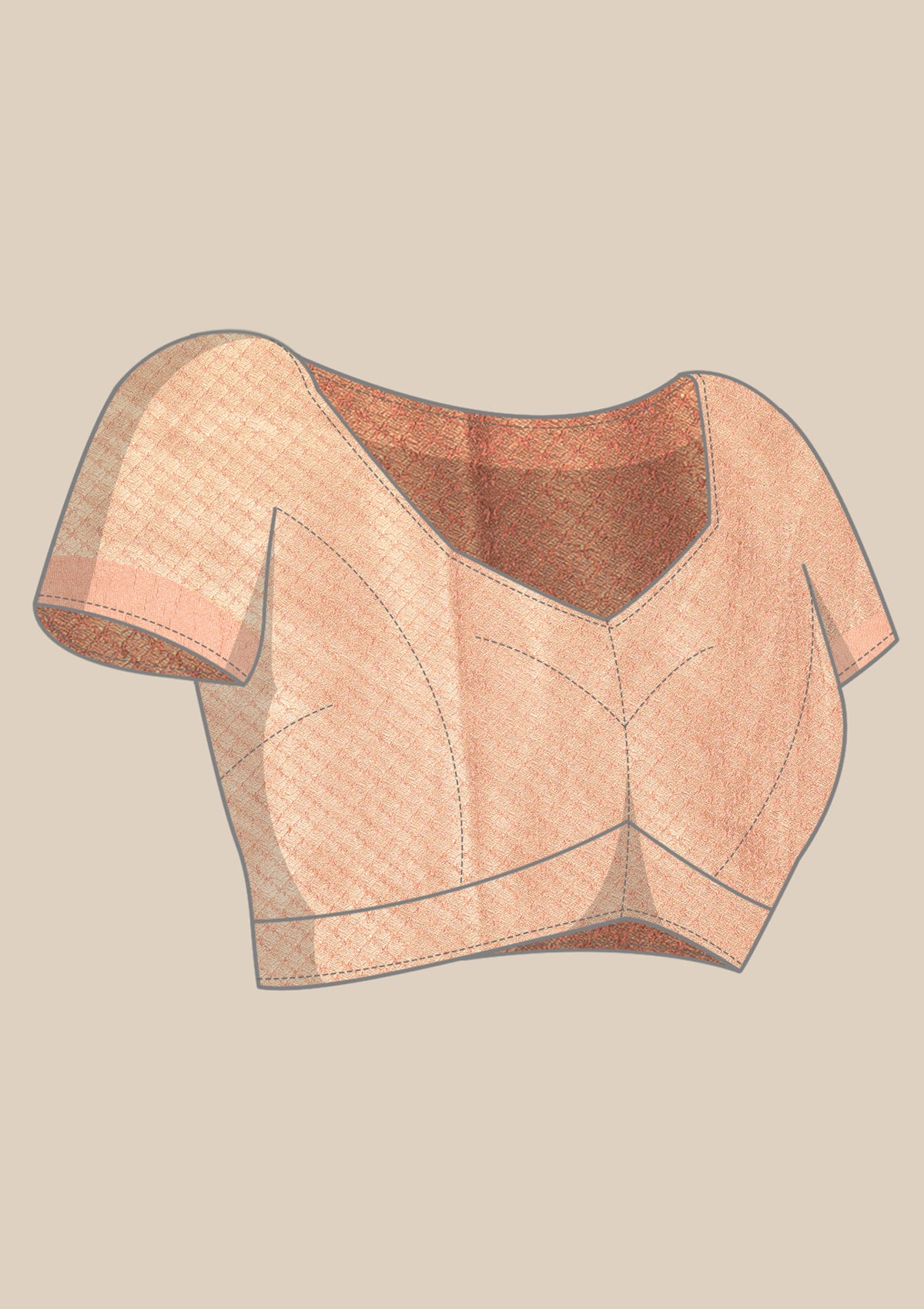 Paster Copper Banarasi Saree