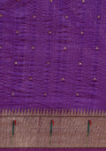 Purple Paithani Pattern Tussar Saree - Taashi