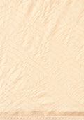 Cream Fancy Embroidery Tussar Saree - Taashi