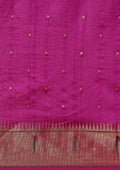 Violet Paithani Pattern Tussar Saree - Taashi