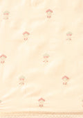 Cream Fancy Embroidery Tussar Saree - Taashi