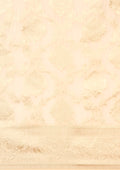 Cream Jaal Woven Tussar Saree - Taashi