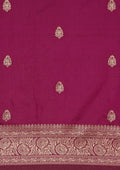 Purple Traditional Pattern Woven Tussar Saree - Taashi