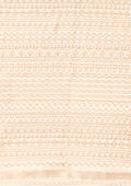 Cream Fancy Embroidery Tussar Saree - Taashi