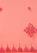 Peach Kasuti Pattern Woven Tussar saree - Taashi