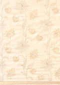Cream Fancy Embroidery Tussar Saree - Taashi