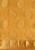 Golden Betel Leaf Woven Tussar Saree - Taashi