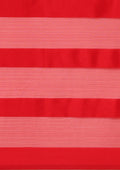 Red Striped Chiffon Saree - Taashi
