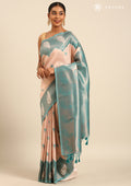 Emerald Green Tissue Brocade Art Silk SareeÂ  - Taashi