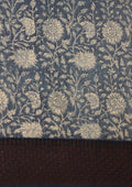 Indigo Floral Printed Saree - Taashi