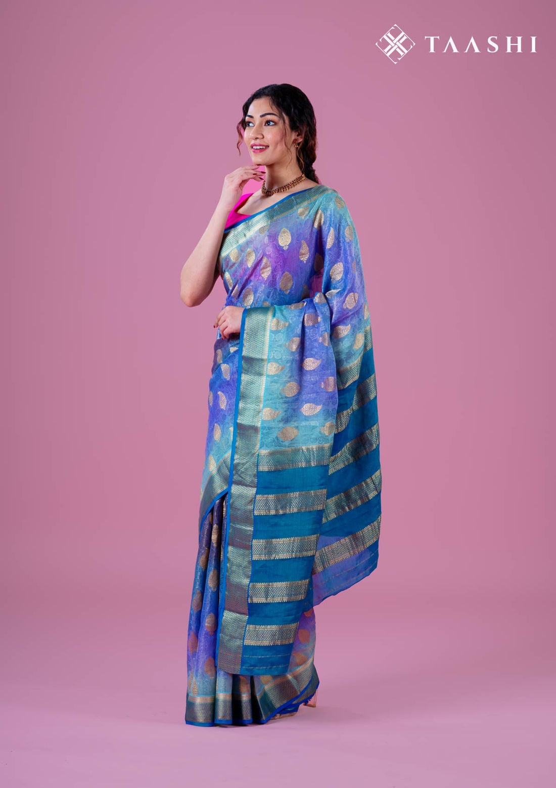 Yellow Pure Kalamkari Printed Mysore Crepe Saree