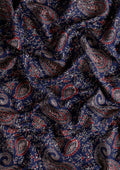 Indigo Block Printed Cotton Saree - Taashi