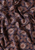Indigo Block Printed Cotton Saree - Taashi