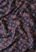 Indigo Block Printed Cotton Saree - Taashi