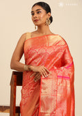 Orange Kanchipuram Saree - Taashi