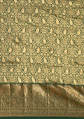 Dark Green Kanchipuram Saree - Taashi