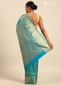 Peacock Green And Blue Kanchipuram Saree - Taashi