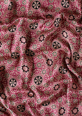 Magenta Ajrakh Print Modal Saree - Taashi