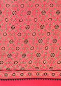 Fuchsia Pink Ajrakh Print Modal Saree - Taashi