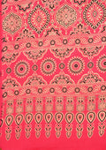 Fuchsia Pink Ajrakh Print Modal Saree - Taashi