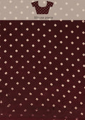 Wine Ajrakh Print Modal Saree - Taashi