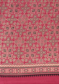 Magenta Ajrakh Print Modal Saree - Taashi