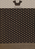 detail image of Taashi's The Midnight Archive Saree - VSTBSW03 | a premium black satin banarasi saree with gold zari brocade on body and dense zari jaal border and pallu showing unstitched matching blouse piece
