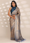 Royal Blue Banarasi Silk Weave Saree
