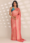 Blush Pink Banarasi Silk Weave Saree