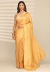 Mustard Yellow Banarasi Silk Weave Saree