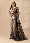 Navy Blue Banarasi Silk Weave Saree