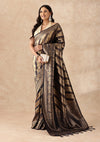 Navy Blue Banarasi Silk Weave Saree