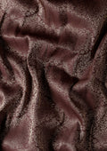 Chocolate Brown Brocade Crepe Saree - Taashi