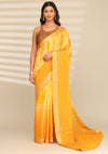 Mustard Yellow Crepe Shibori Tie & Dye Saree