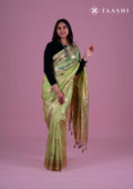 Blossom Organza Digital Printed Saree - Taashi